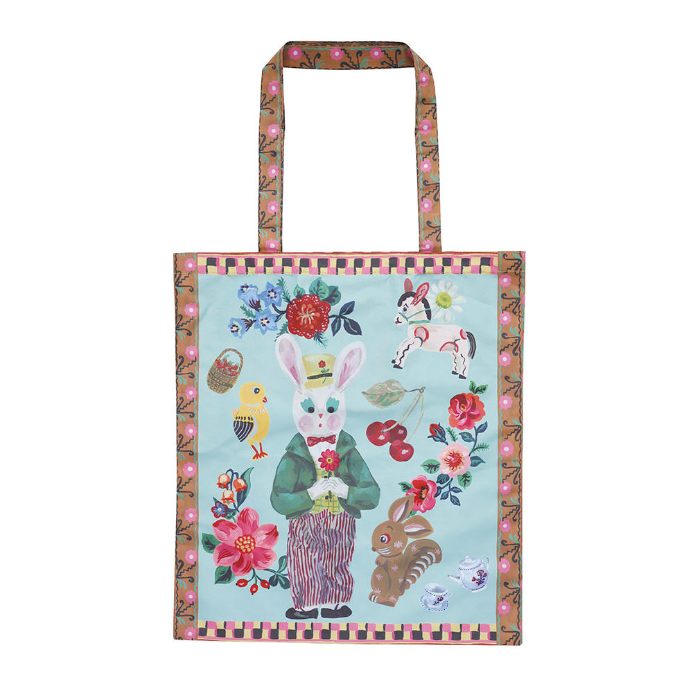Nathalie Lete Pocketable Big tote bag Gardener rab | 8000000works